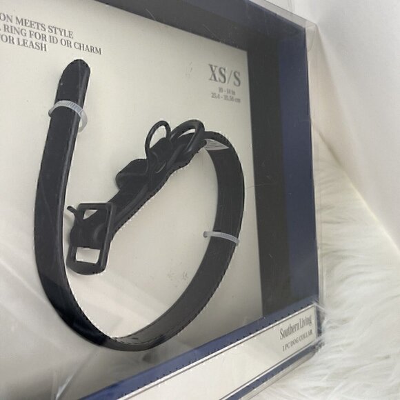NEW Southern Living Dog Collar Size XS/Small Black - Picture 2 of 9